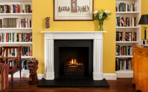 Regency Bullseye Marble Fireplace