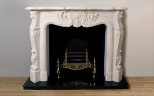 Louis Pompadour in marble