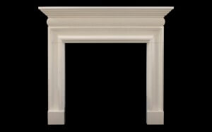 Bolection With Cushion Marble Fireplace