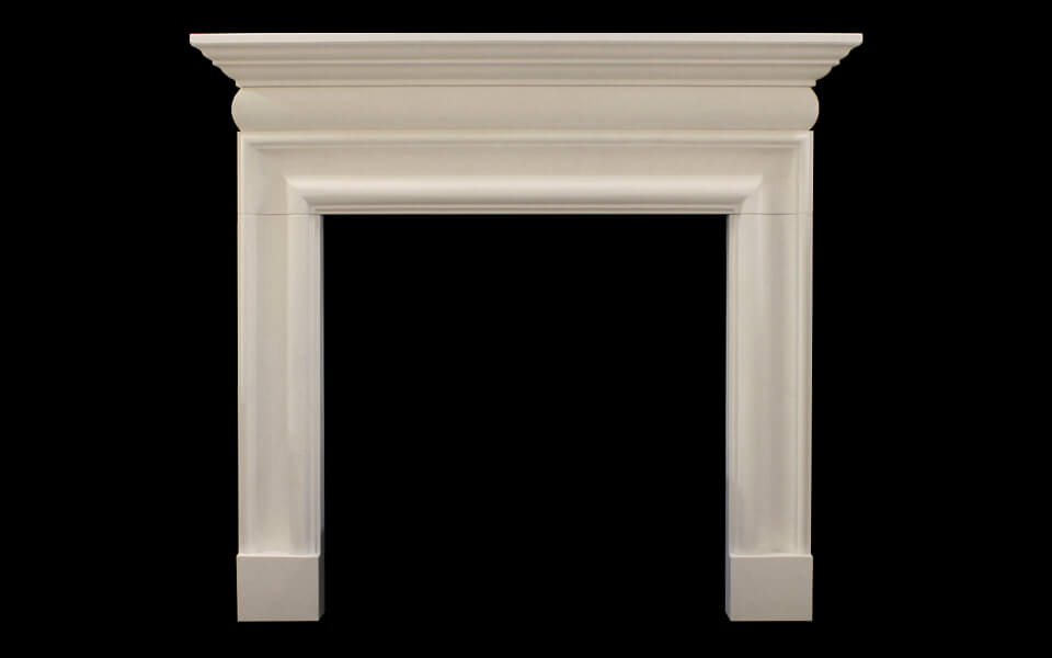 Bolection With Cushion Marble Fireplace
