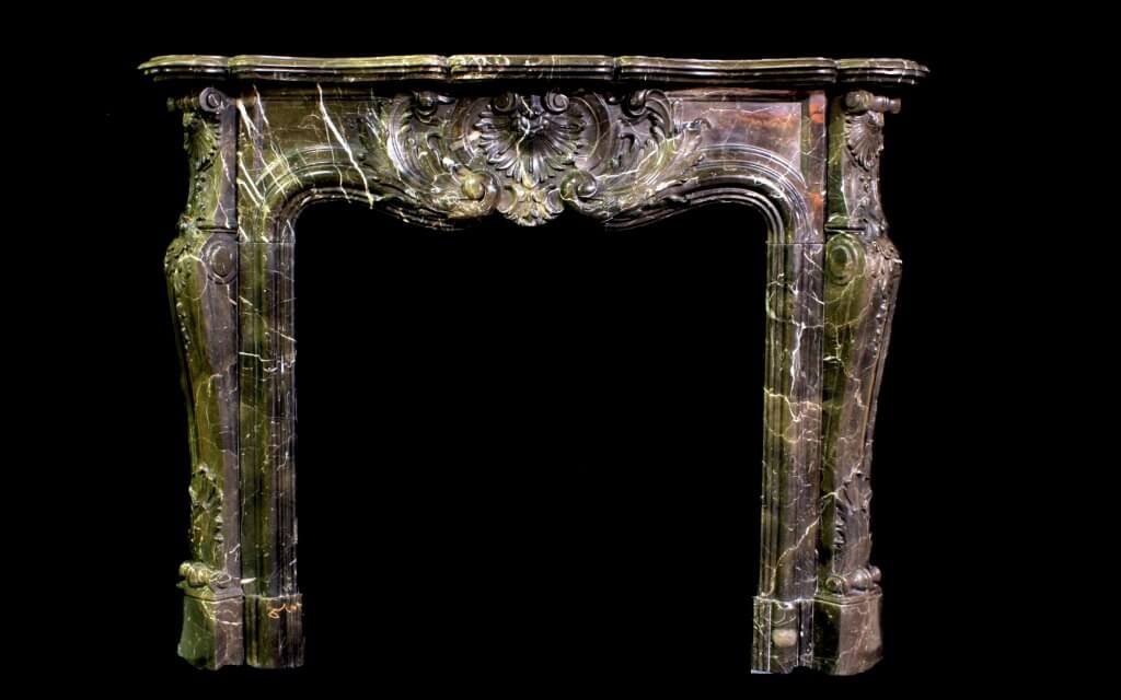 Louis Pompadour Marble Fireplace